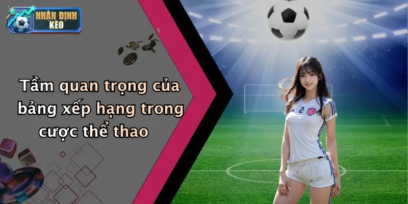 Tầm quan trọng của bảng xếp hạng trong cược thể thao