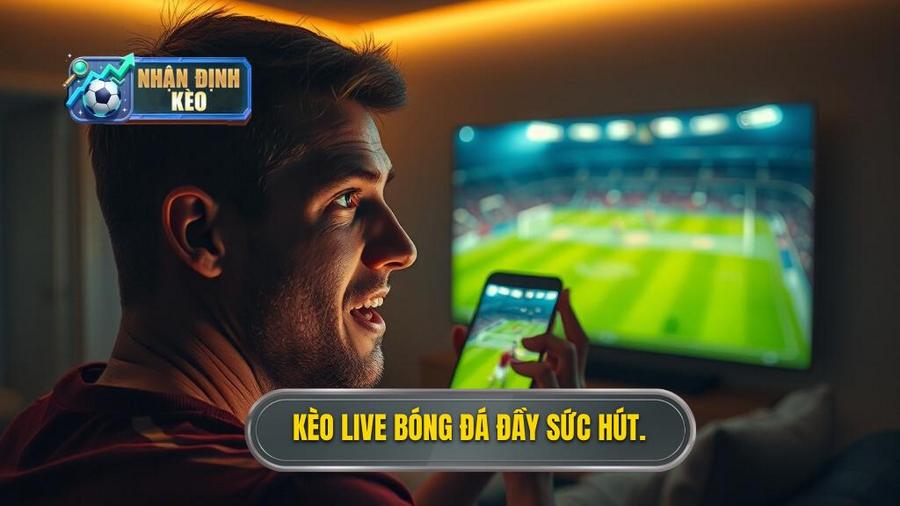 1. Kèo live bóng đá đầy sức hút.