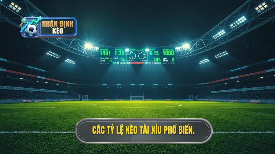 2. Các tỷ lệ kèo tài xỉu phổ biến.