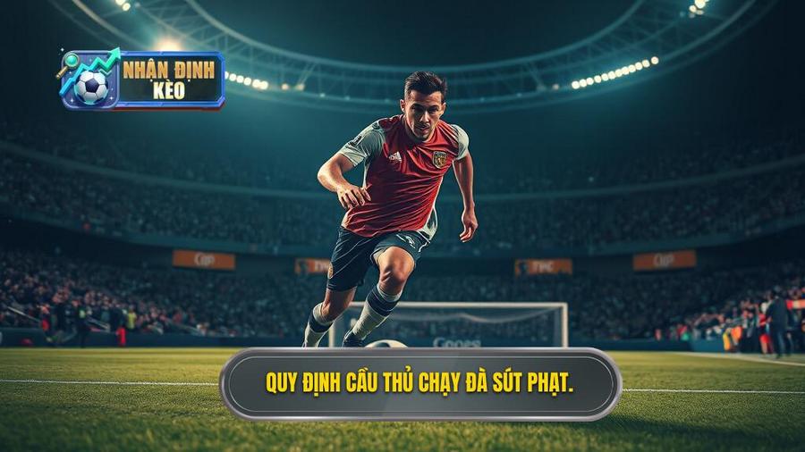 Trong quá trình chạy đà: Cầu thủ sút phạt đền được phép làm gì?