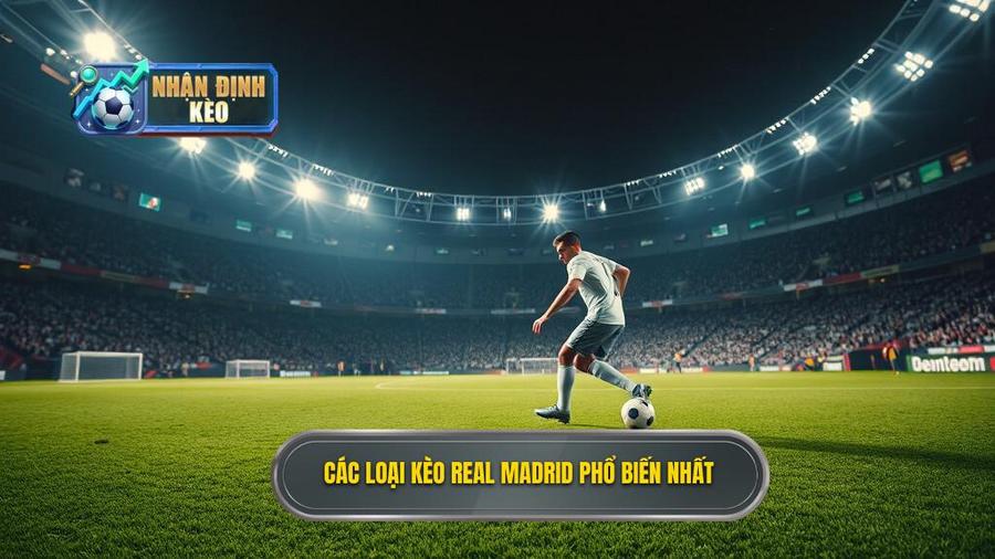 Các loại kèo phổ biến khi soi kèo Real Madrid hôm nay